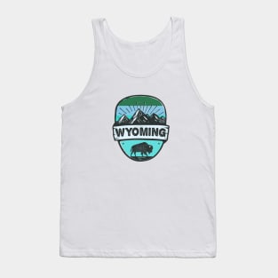 Wyoming Grand Teton National Park Bison Buffalo Cheyenne Casper Jackson Laramie Gillette Cody Tank Top